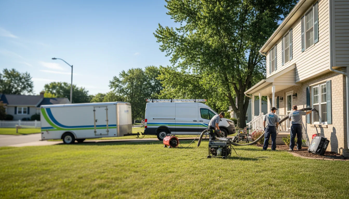 Flooded Basement Restoration And Cleanup With Repair in Steger, IL near me